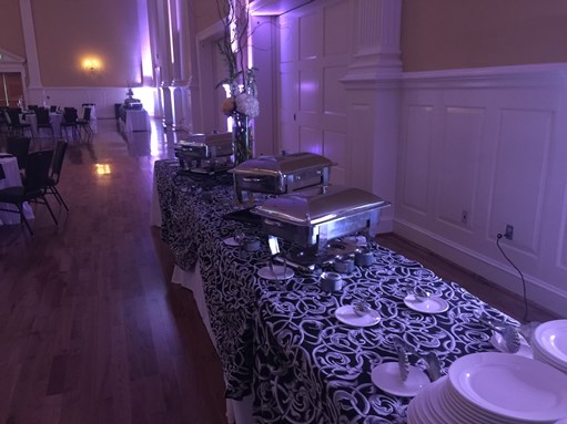 Buffet table