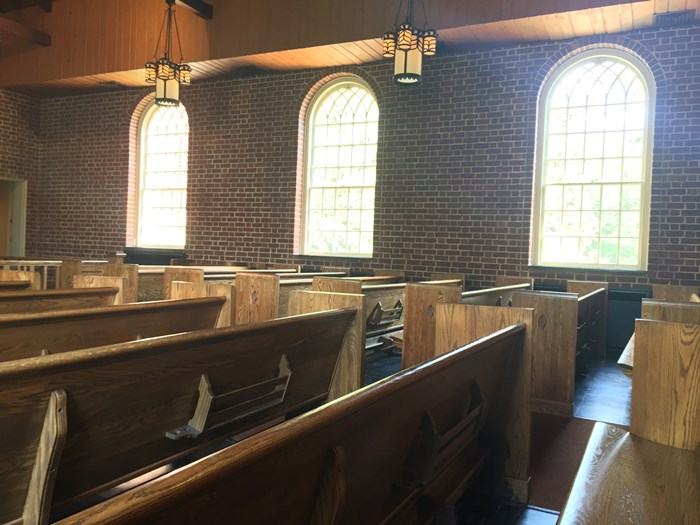 Chapel pews